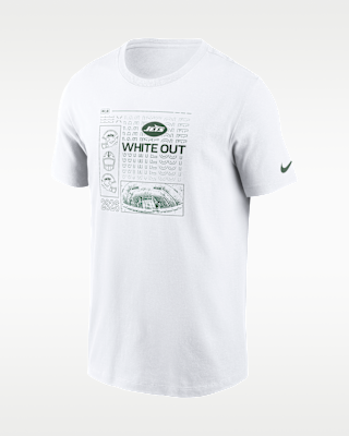 New York Jets White Out Men's Nike NFL T-Shirt. Nike.com